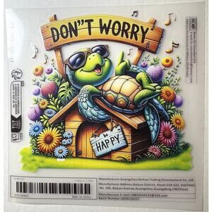 Waterproof Sea Turtle Vinyl Stickers for Cars, Laptops, and Motorcycles - New